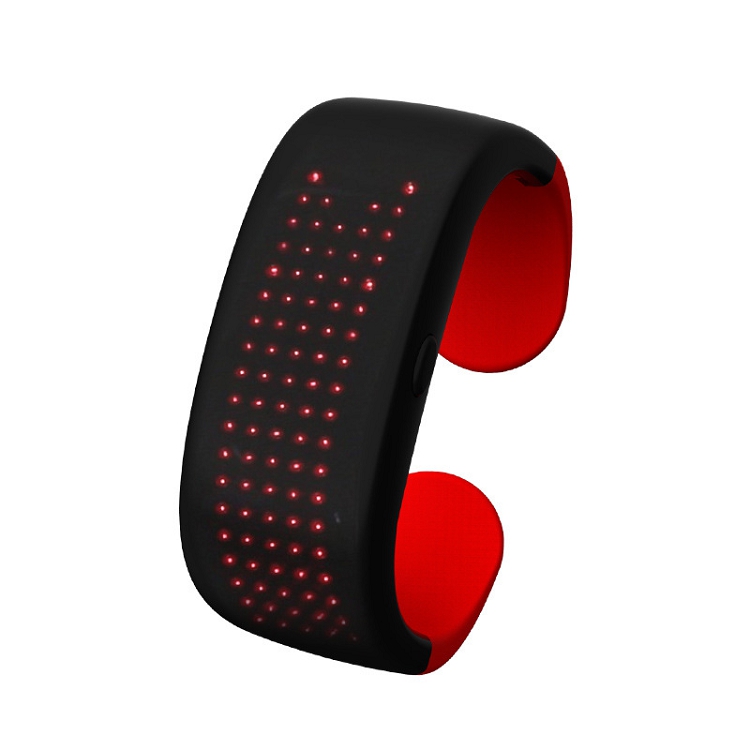 Cross-border outdoor sports LED display bracelet Night running and cycling a variety of dynamic graphics luminous display bracelet